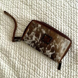 Genuine cow hide purse wallet